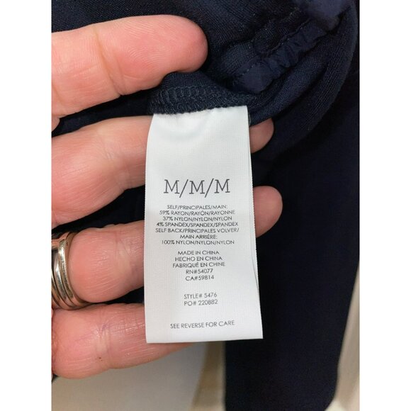 New CABI Chance MOTO Jacket in Navy with Front Pockets - Picture 6 of 10